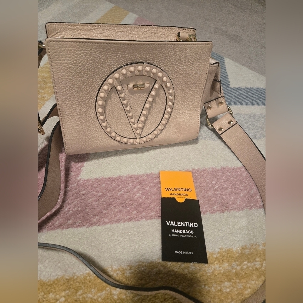 Mario Valentino Kiki Rockstud Leather Handbag